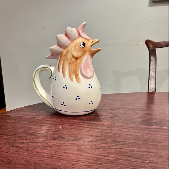Vintage Rooster Ceramic Pitcher, Piccadilly Circus, c. Mid 80’s - Picture 1 of 10